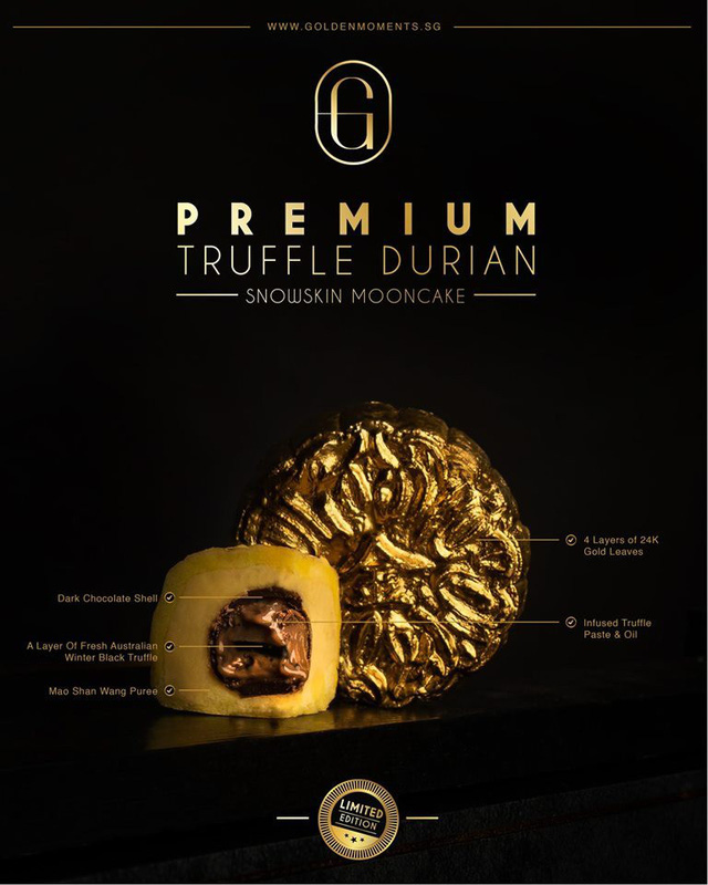 bánh trung thu phủ vàng